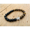 Tiger Eye & Black Tourmaline Bracelet