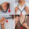 Karungali Mala – Ebony Wood Mala  (8mm, 108+1 beads)